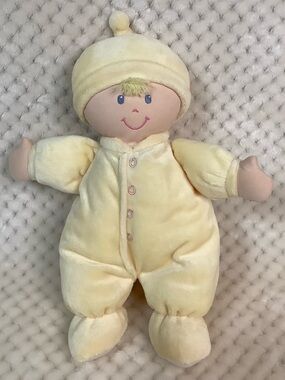 Animal Alley Plush Yellow Soft Baby Doll with Crinkle Arms Toys R Us Stuffed Toy